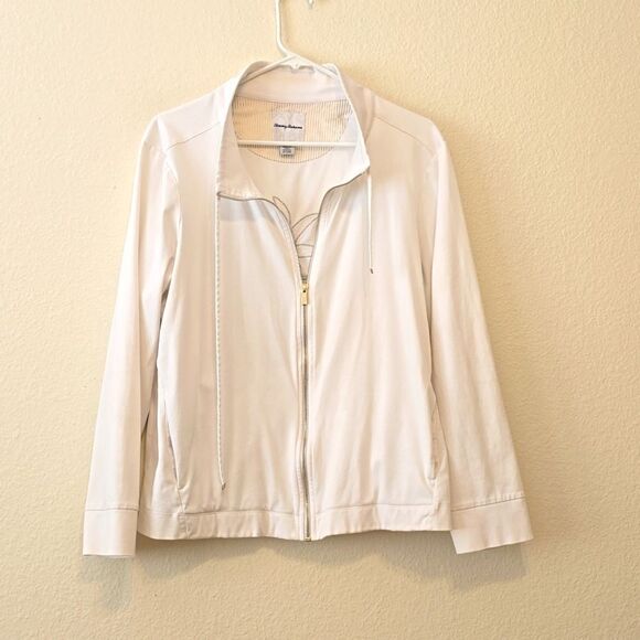 Tommy Bahama Martinique Pineapple Full-Zip Sweatshirt ~ Size L - Picture 1 of 8